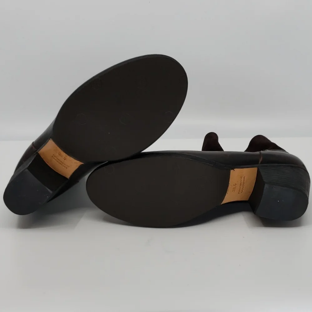rag & bone Brown Leather and Suede Ankle Boots - Picture 8 of 8